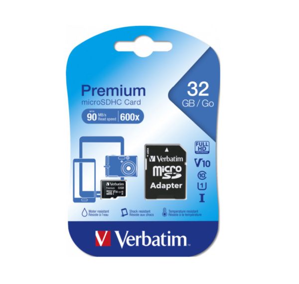 32 GB Verbatim Premium microSDHC Class 10