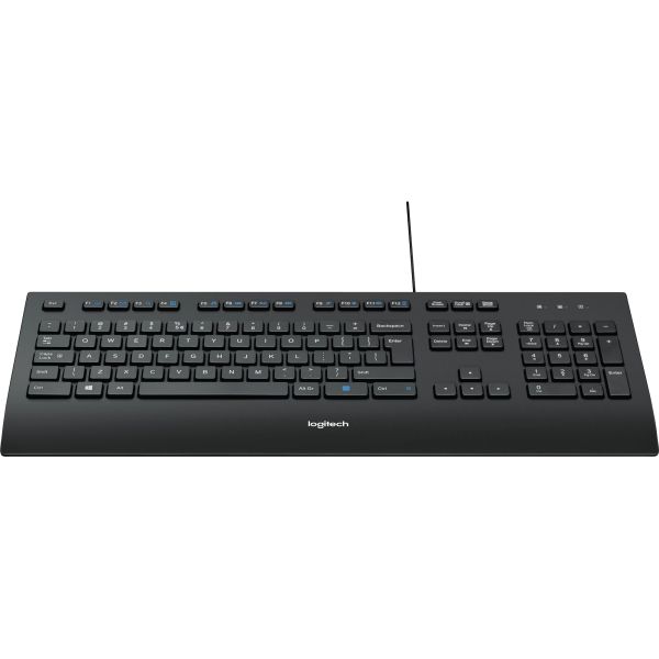 Logitech K280e Corded Keyboard for Business schwarz, DE-Layout (kabelgebunden)