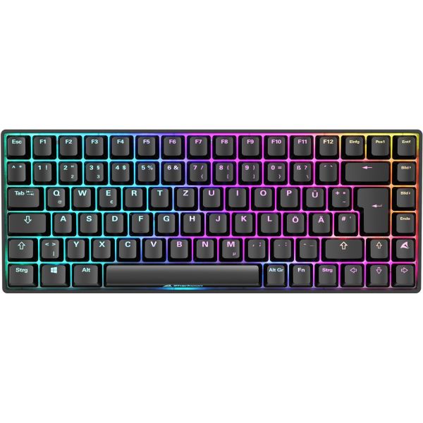 Sharkoon SKILLER SGK50 S3 schwarz, DE-Layout Gateron Yellow