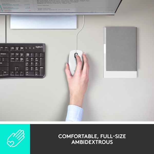 Logitech M100 weiß-grau