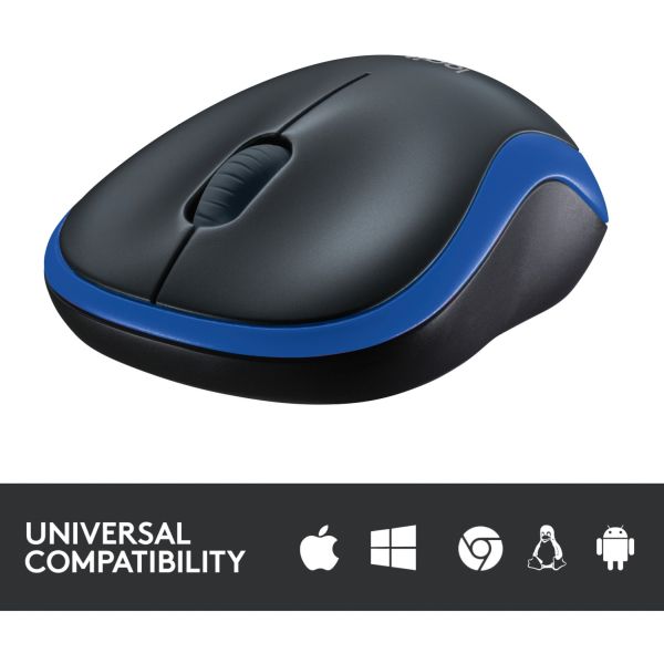Logitech Wireless Mouse M185 blau