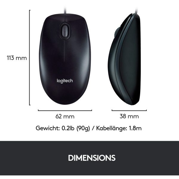 Logitech Desktop MK120 schwarz, Desktop-Set, DE-Layout